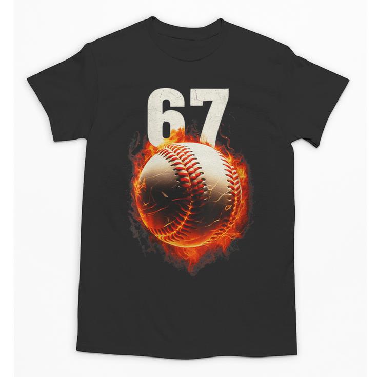 Women's 67 Baseball Boys Birthday Teens Six Seven Brainrot Unisex T-Shirt