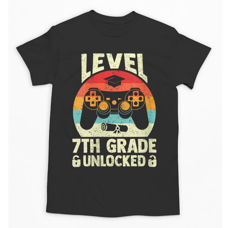 Women's Level 7th Grade Unlocked Back To School 7th Grade Boys Unisex T-Shirt