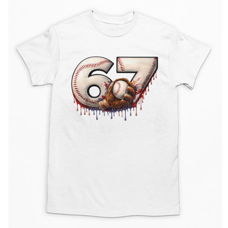 6 7 Six Seven American Baseball Graphic Unisex T-Shirt