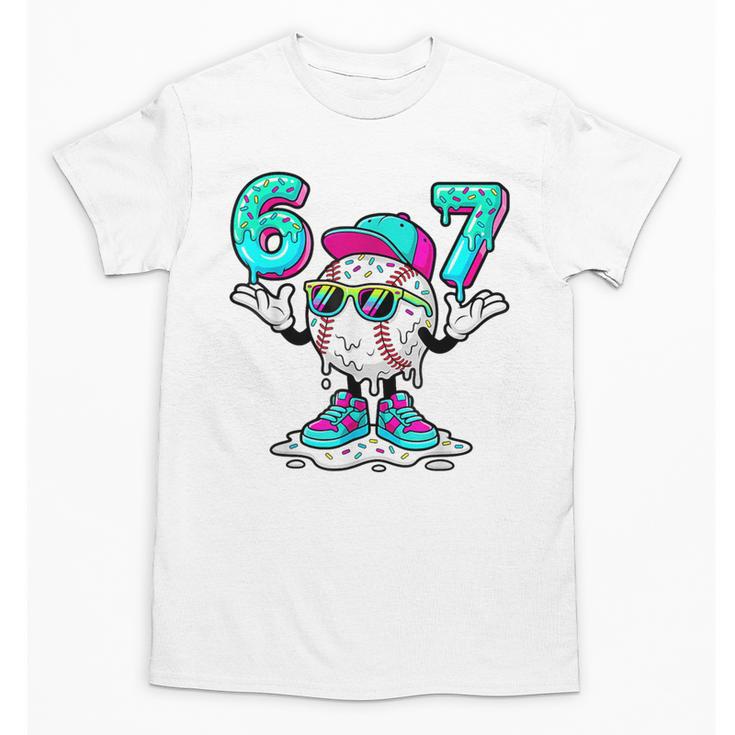 67 Baseball Drip Ice Cream 67 Baseball Men Boy Kids Unisex T-Shirt
