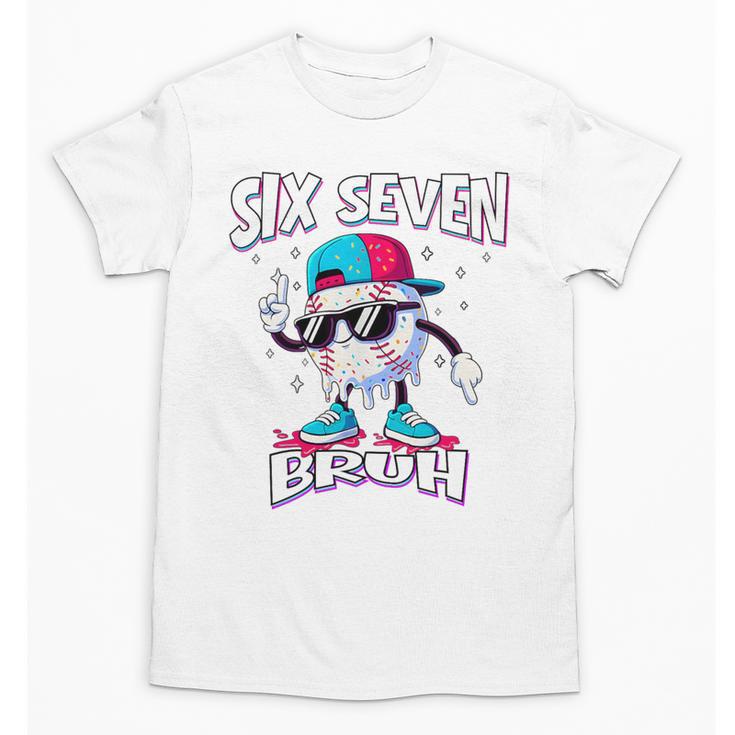 67 Meme Six Seven Baseball Ice Cream Drip Girls Boys Premium Tri-Blend Unisex T-Shirt