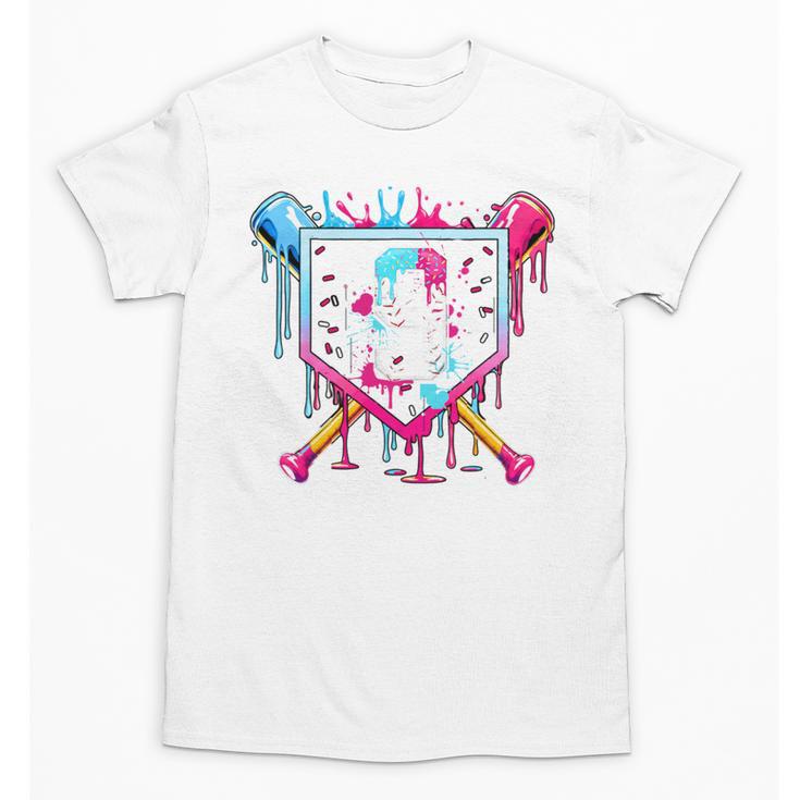 9th Birthday Boys Baseball Ice Cream Drip Boys Baseball Unisex T-Shirt
