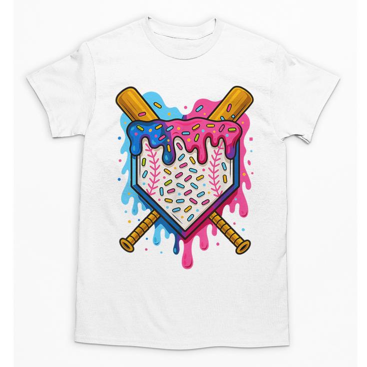 Baseball Boys Ice Cream Drip Baseball Unisex T-Shirt
