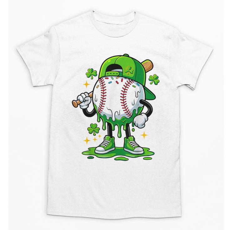 Baseball Drip Ice Cream Apparel Boy Youth St Patrick’s Day Unisex T-Shirt