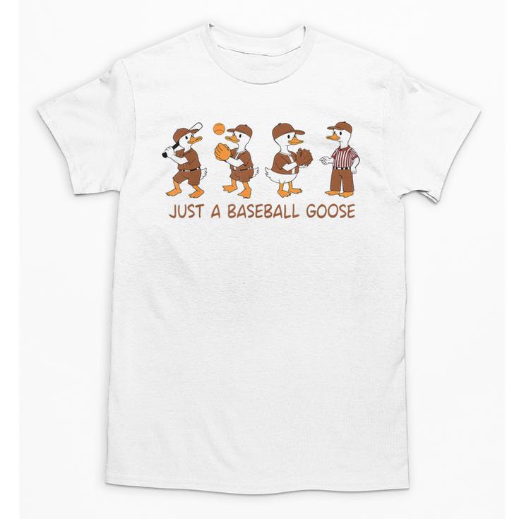 Baseball Goose Baseball Silly Goose Game Day Sports Unisex T-Shirt