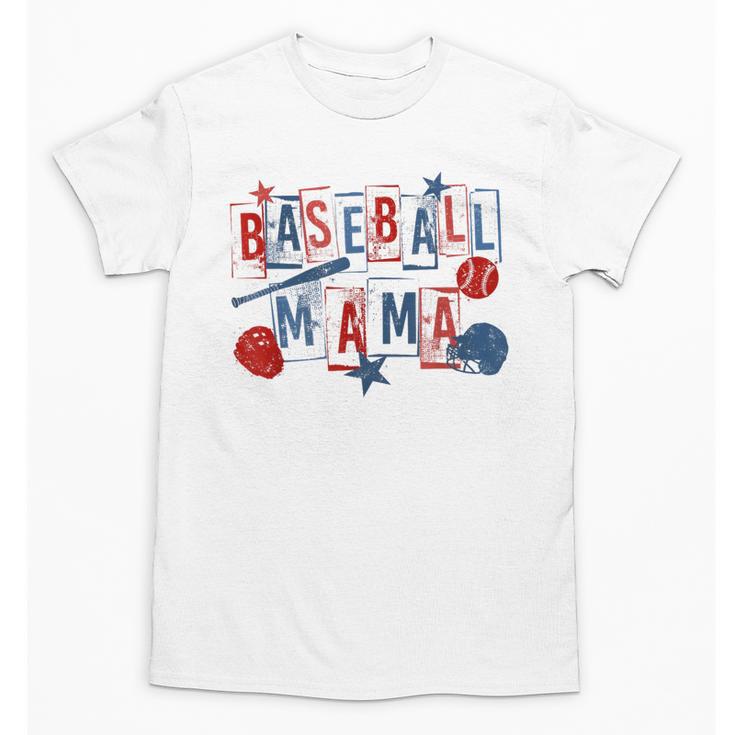 Baseball Mama Mom Mother Vintage Game Day Unisex T-Shirt