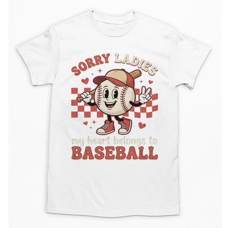 Boys & Women Men Baseball Valentine With Hearts Sporty Love Unisex T-Shirt