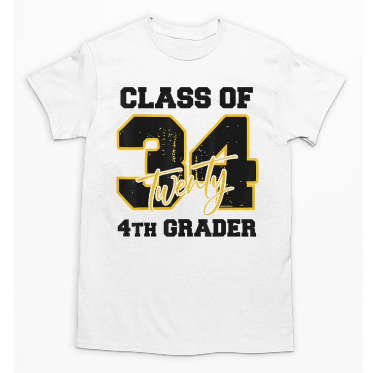 Class Of 2034 4th Grader Elementary School Back To School Unisex T-Shirt
