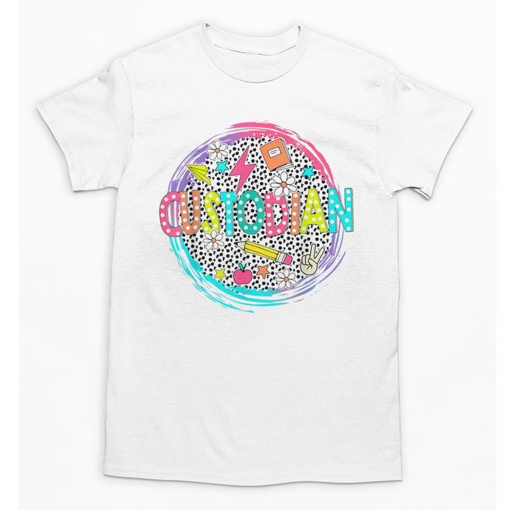 Cute Custodian Shirt First Day Of School Back To School Gift Unisex T-Shirt