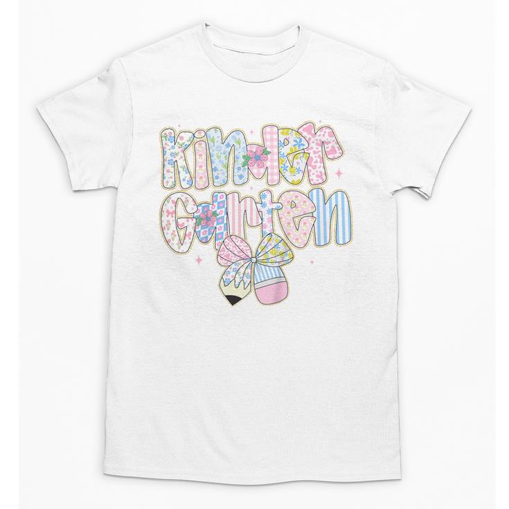 Cute Preppy Back To School Floral Kindergarten For Girls Unisex T-Shirt
