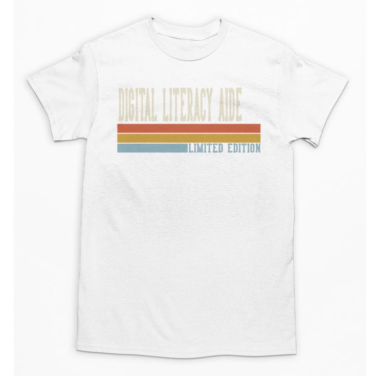 Digital Literacy Aide Week Retro Vintage Back To School Day Premium Tri-Blend Unisex T-Shirt