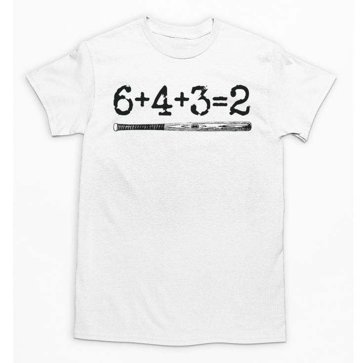 Double Play 6 4 3 2 Vintage Baseball Math Softball Player Premium Tri-Blend Unisex T-Shirt