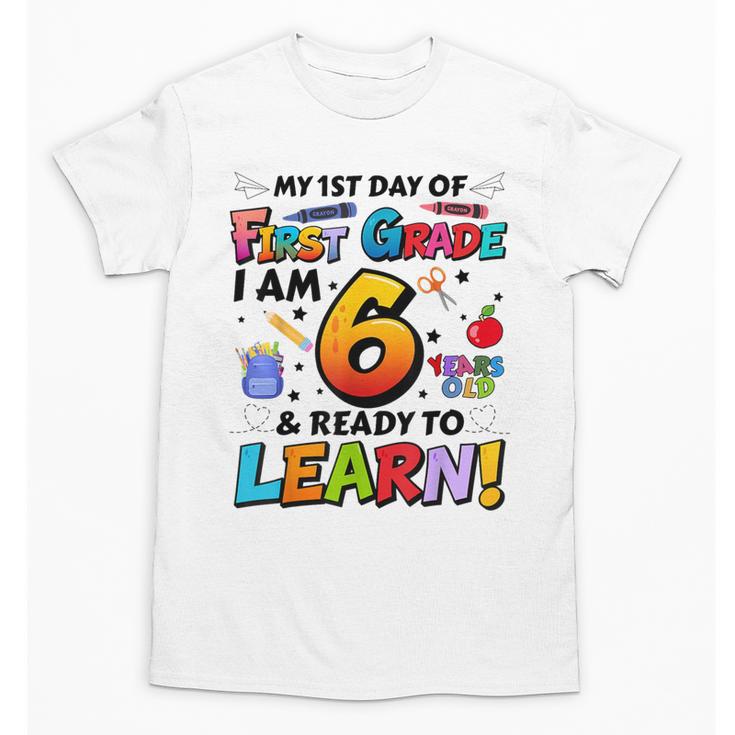 First 1st Grade First Day Of School Back To School Kids Unisex T-Shirt