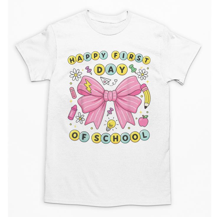 Friendship Bracelet Coquette Bow Back To School Girl Kids Unisex T-Shirt