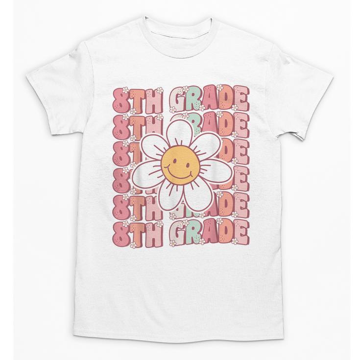Groovy 8th Grade Back To School First Day Of Eighth Grade Unisex T-Shirt