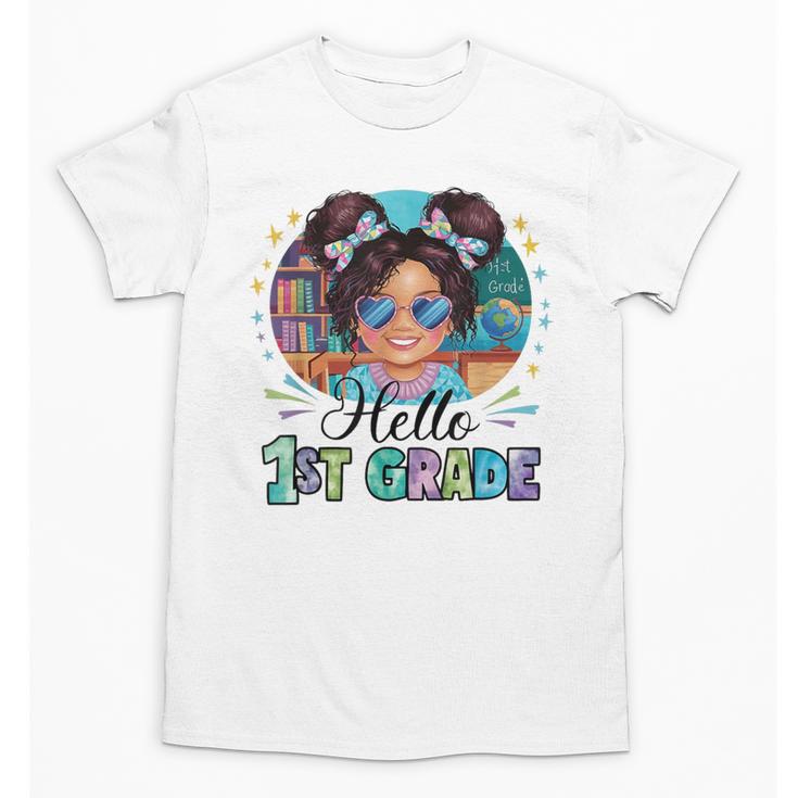 Hello 1st Grade Girl Back To School Kids Boys Girls Unisex T-Shirt