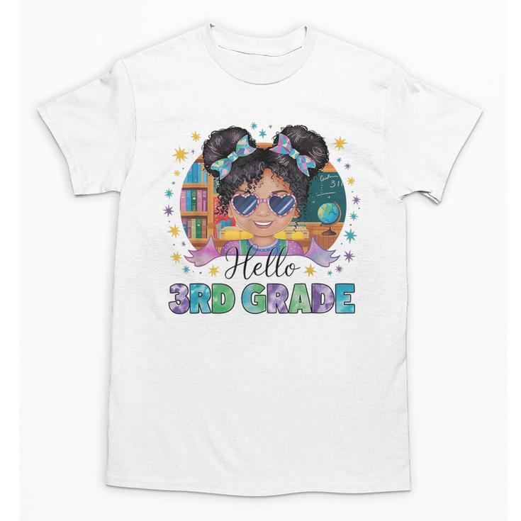 Hello 3rd Grade Girl Back To School Kids Boys Girls Unisex T-Shirt