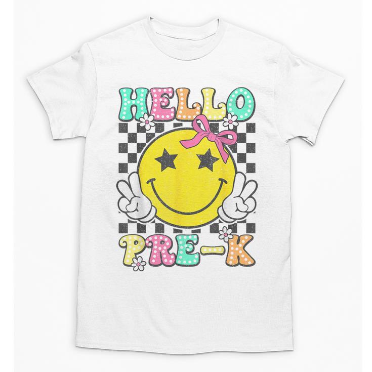 Hello Pre-K Coquette Bow Back To School Preschool Girl Unisex T-Shirt