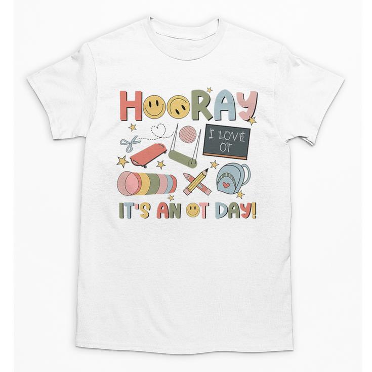 Hooray It’s An OT Day Occupational Therapy Back To School Premium Tri-Blend Unisex T-Shirt