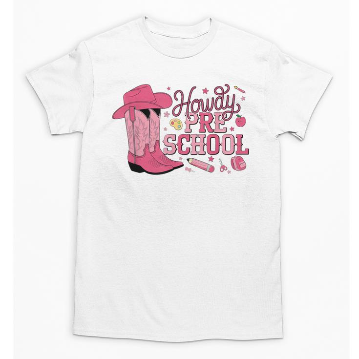 Howdy Preschool Back To School Western Cowboy Cowgirls Pre-K Unisex T-Shirt