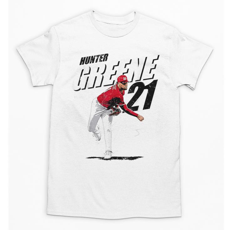 Hunter Greene Cincinnati MLB Baseball Players MLBHGR204M Unisex T-Shirt