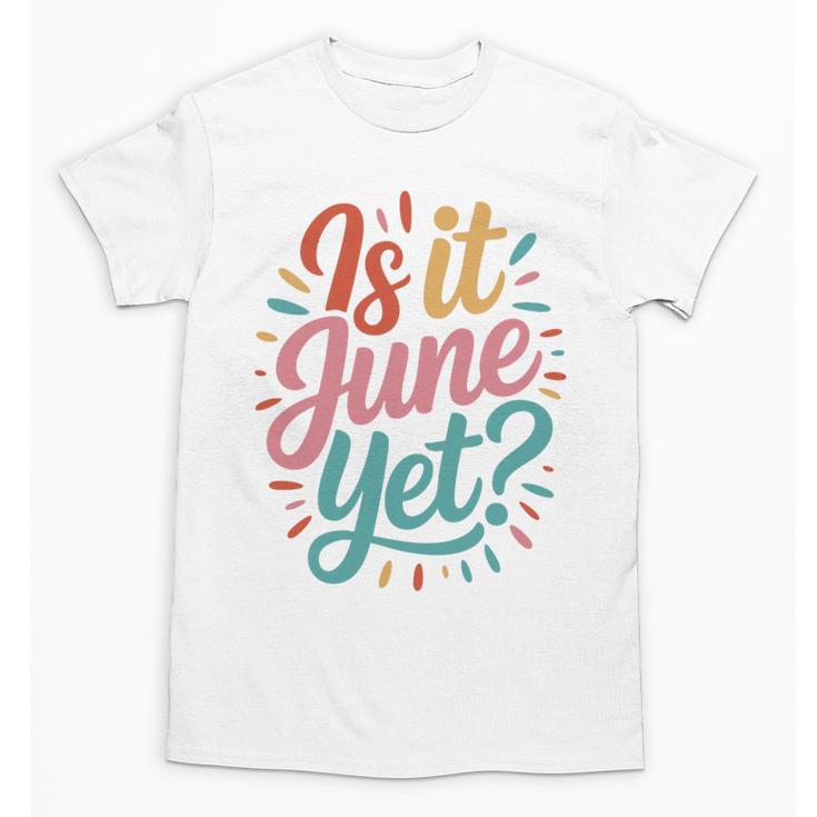 Is It June Yet Back To School Student Groovy Kids Premium Tri-Blend Unisex T-Shirt