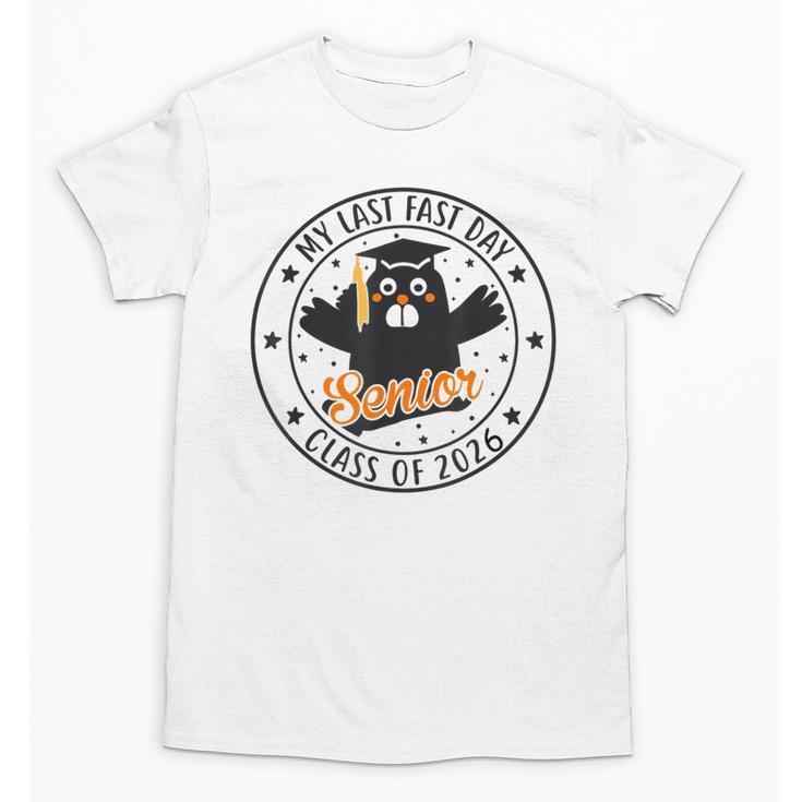 My Last First Day Senior 2026 Cat Back To School Cool Class Unisex T-Shirt