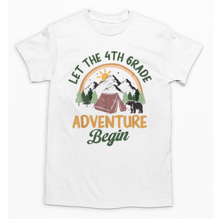 Let The 4th Grade Adventure Begin Camping Back To School Unisex T-Shirt