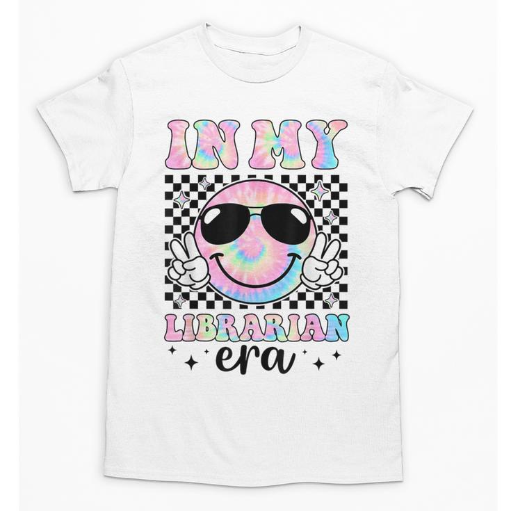 In My Librarian Era Groovy Tie Dye Back To School Unisex T-Shirt