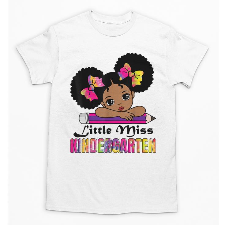 Little Miss Kindergarten Afro Puff Girl Back To School Unisex T-Shirt