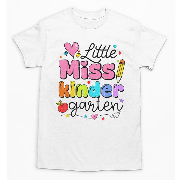 Little Miss Kindergarten Back To School Cute Kinder Girls Unisex T-Shirt