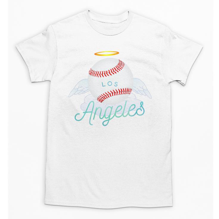 Los Angeles Angel Ball Tshirt Cool Baseball Team Premium Tri-Blend Unisex T-Shirt