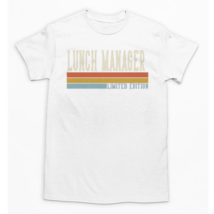 Lunch Manager Week Retro Vintage Back To School Day Premium Tri-Blend Unisex T-Shirt