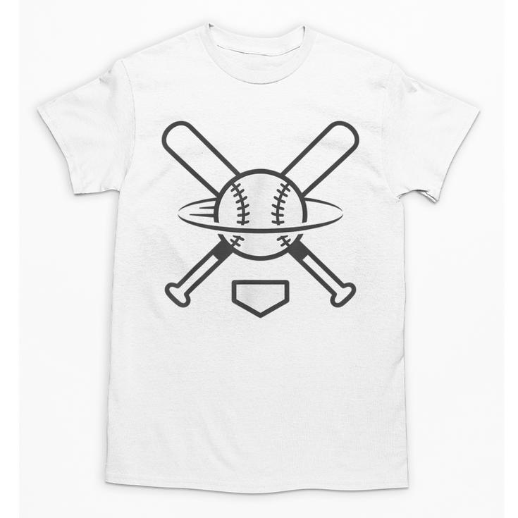 Minimalist Baseball Clean Sports Graphic Tee For Fan Players Unisex T-Shirt