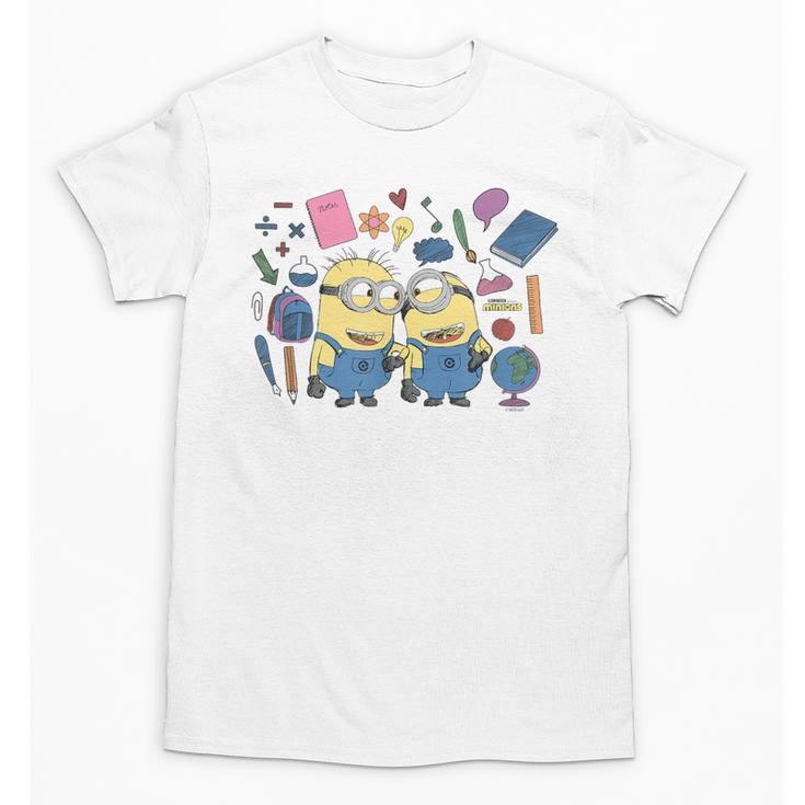 Minions Back To School Sketched Unisex T-Shirt
