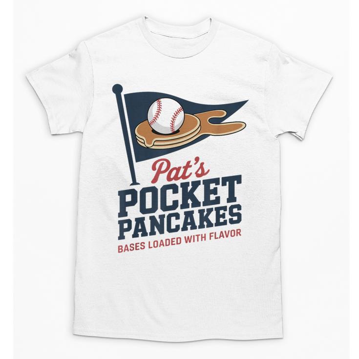 Pat's Pocket Pancakes Flag Baseball On Pancake Unisex T-Shirt