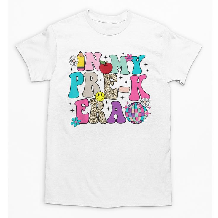 In My Pre-K Era Back To School Retro Groovy Preschool Unisex T-Shirt
