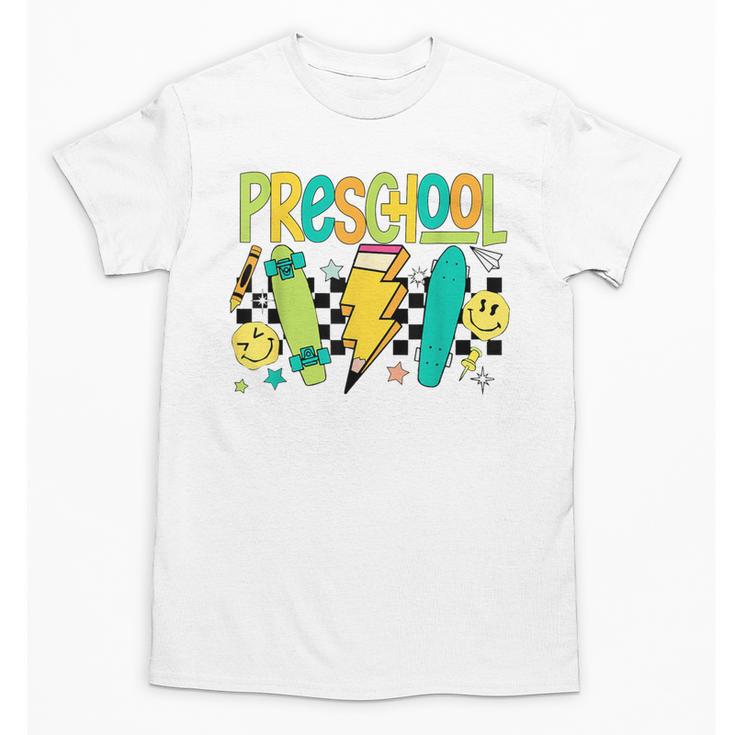 Preschool Skateboard Back To School Boy Girl Kid Unisex T-Shirt