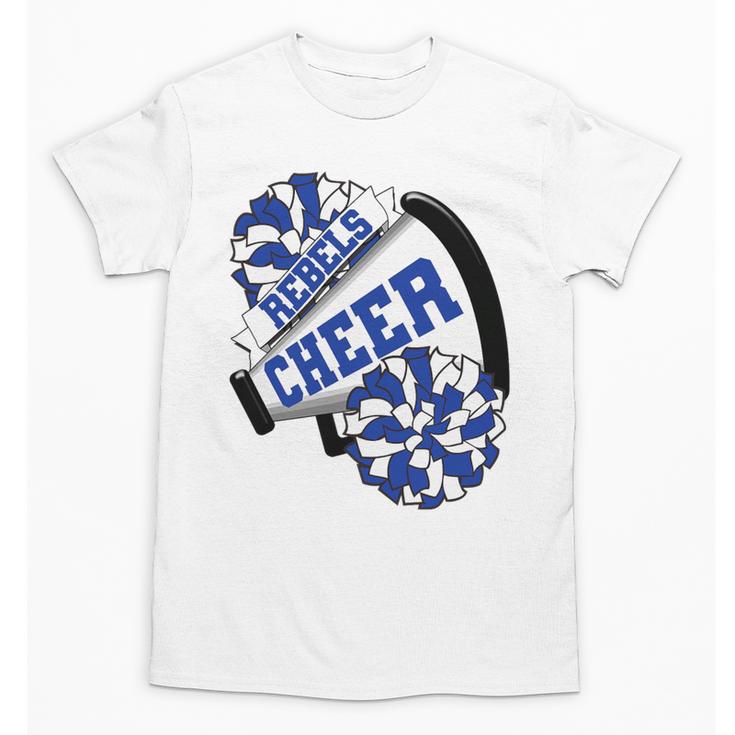 Rebels Cheer Back To School Cheerleading Spirit B Premium Tri-Blend Unisex T-Shirt