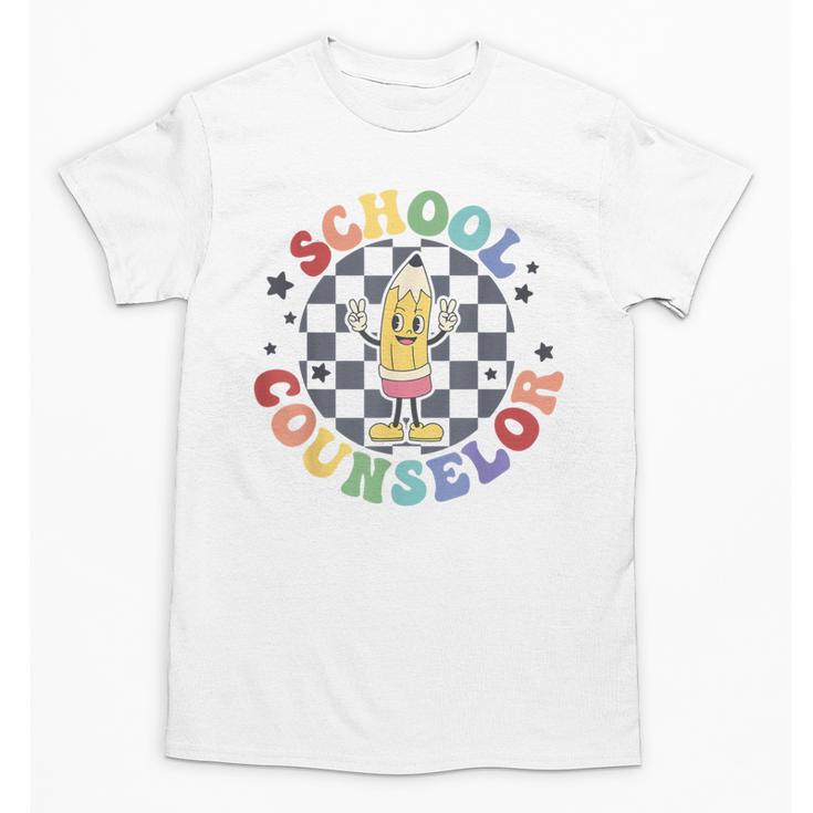 Retro Pencil School Counselor Back To School For Counselor Unisex T-Shirt