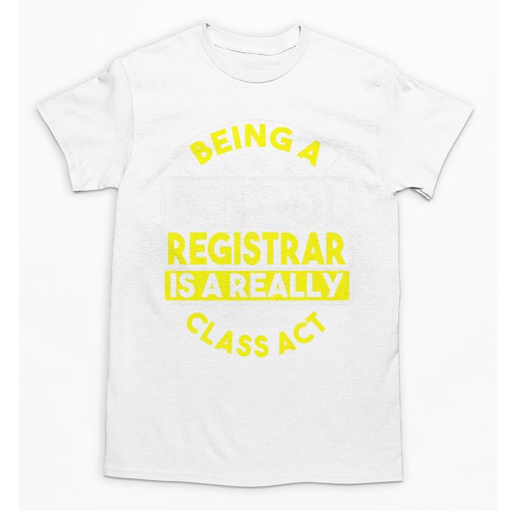 School Registry Student Enrollment Back To School Registrar Premium Unisex T-Shirt