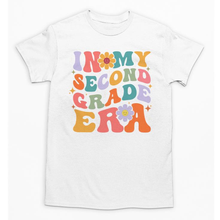 In My Second Grade Era Back To School Retro Groovy 2nd Grade Unisex T-Shirt