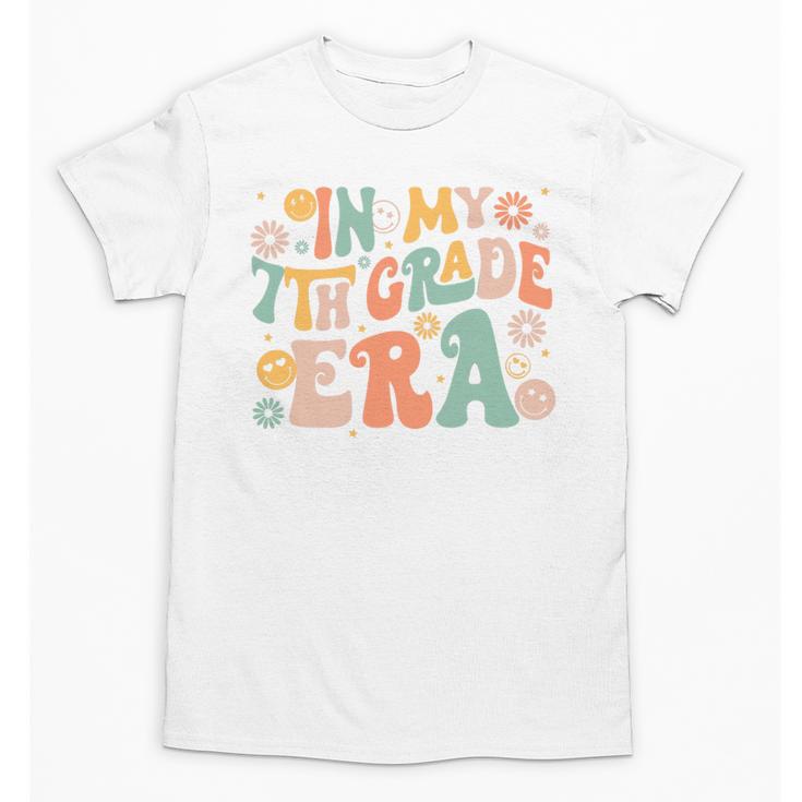 In My Seventh Grade Era Retro 7th Grade Back To School Premium Tri-Blend Unisex T-Shirt