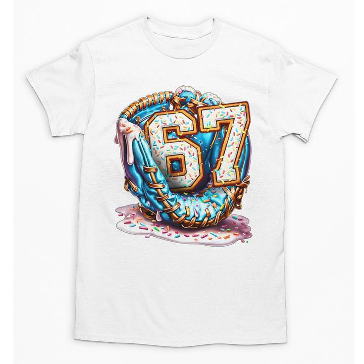 Six Seven Baseball Lifestyle 67 Meme Gen Alpha Slang Premium Tri-Blend Unisex T-Shirt
