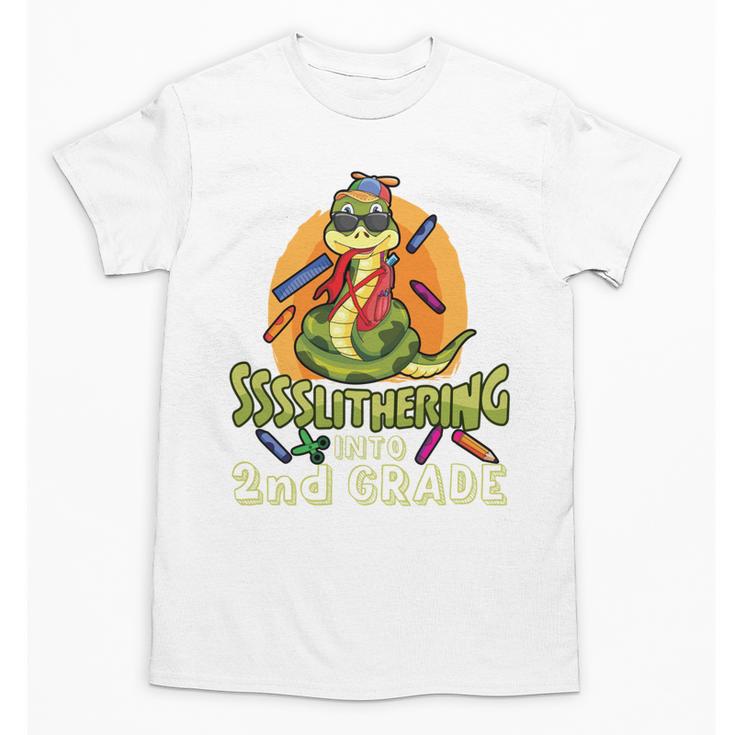 Slithering Into 2nd Grade First Day Back To School Snake Performance Unisex T-Shirt