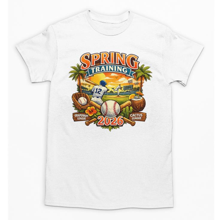 Spring Training 2026 Baseball Vintage Sunset Premium Tri-Blend Unisex T-Shirt
