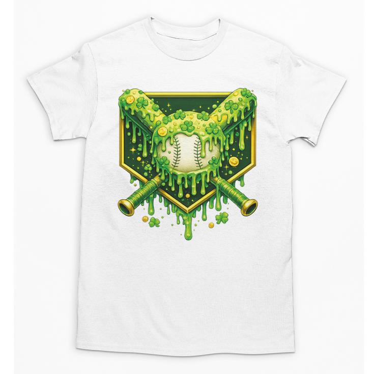 St Patrick's Day Baseball Boys Ice Cream Drip Youth Kids Premium Tri-Blend Unisex T-Shirt