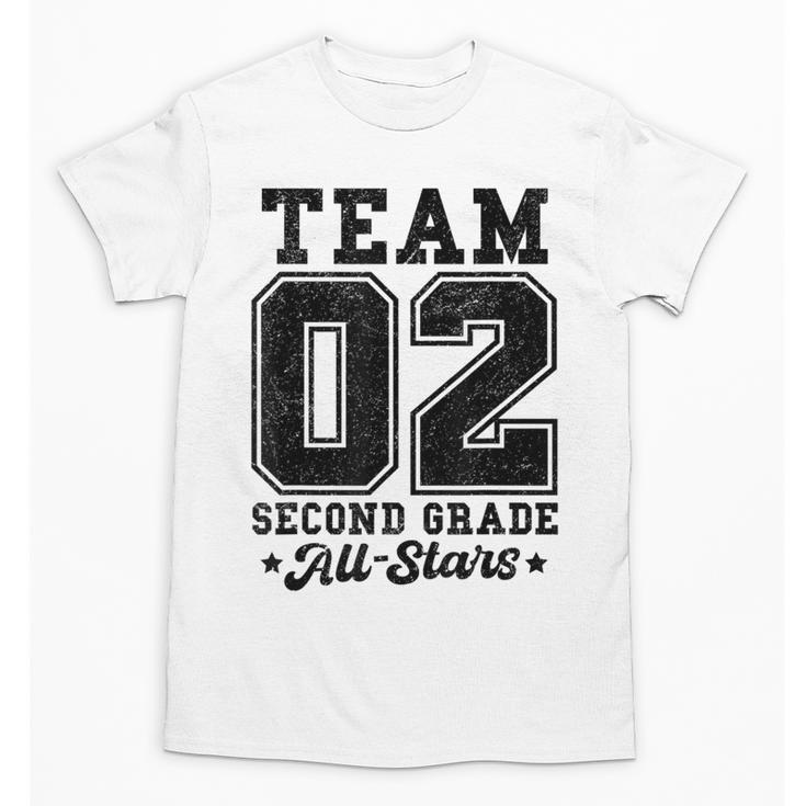 Team 2nd Grade All-Stars Back To School Sports Jersey Unisex T-Shirt