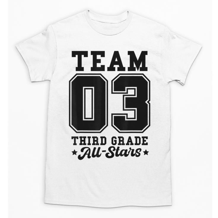 Team 3rd Grade All-Stars Back To School Sports Jersey Unisex T-Shirt