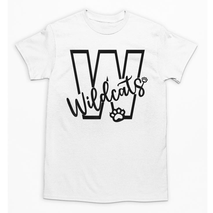 Wildcats School Sports Fan Team Spirit Mascot Back To School Unisex T-Shirt